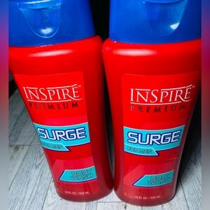 Inspire Premium Surge Body Wash Moisturizing Formula For Men 18‎ oz Bundle Of 2